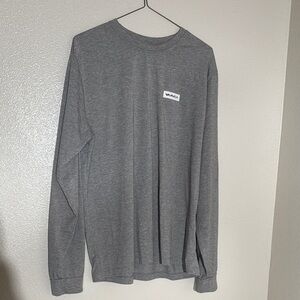 RVCA Gray Long Sleeve Tee Classic Comfort
